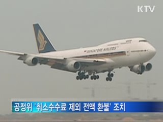 판촉할인 항공권 '환불 불가' 시정 조치