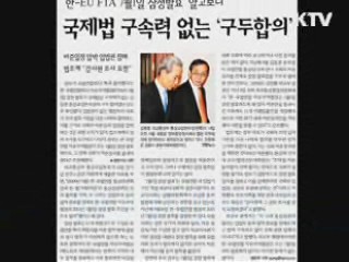 한·EU FTA 잠정발효 입법권 침해 아니다
