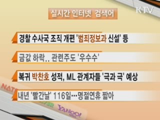 뉴스 실시간 검색어