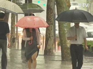 밤사이 중부 많은 비···오늘 100mm 더 내려