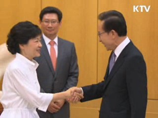 이명박 대통령-박근혜 당선인 내일 회동