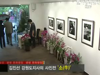 김진선 강원도지사의 사진전 '소‘