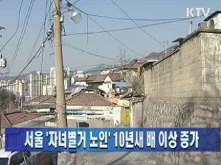 서울 '자녀별거 노인' 10년새 배 이상 증가 