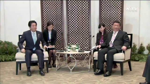 시진핑-아베, 두번째 만남 …과거사 여전히 걸림돌
