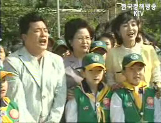 권양숙 여사, `어린이 교통안전` 체험