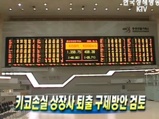 키코손실 상장사 퇴출 구제방안 검토