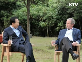 이 대통령-부시, 9개월만의 재회