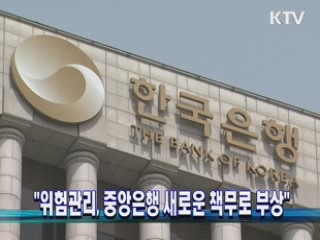 "위험관리, 중앙은행 새로운 책무로 부상"