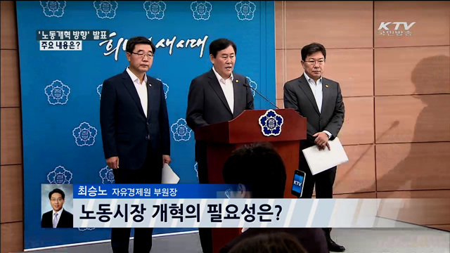 노동개혁 방향 발표 주요 내용은?