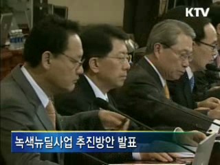 녹색뉴딜사업 추진 확정,발표예정