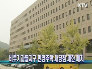 비투기과열지구 민영주택 재당첨 제한 폐지