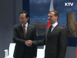 한·러 정상 '5자협의' 추진 합의