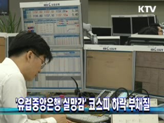 '유럽중앙은행 실망감' 코스피 하락 부채질