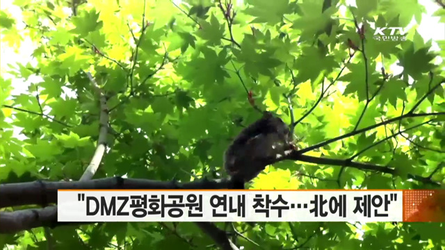 "DMZ평화공원 연내 착수…北에 제안"