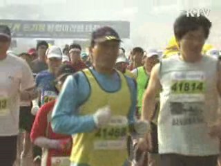 유인촌 장관, '손기정 마라톤대회' 관계자 격려