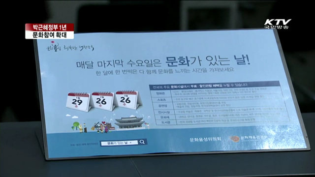 박근혜정부 1년…문화참여 확대