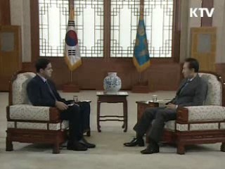 이 대통령, 외신과 '릴레이 인터뷰'