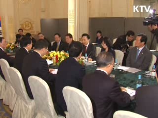 한·중 정상 "北 로켓, 논의 필요 공감"