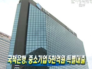 국책은행, 중소기업 5천억원 특별대출