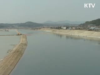 오탁방지막으로 공사중 수질오염 방지