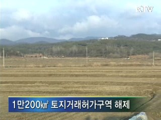 전국 토지거래허가구역 대거 해제