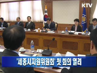 '세종시지원위원회' 첫 회의 열려