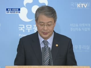 해경 사망관련 정부 대응방향 브리핑