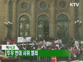 투우 반대 시위 열려