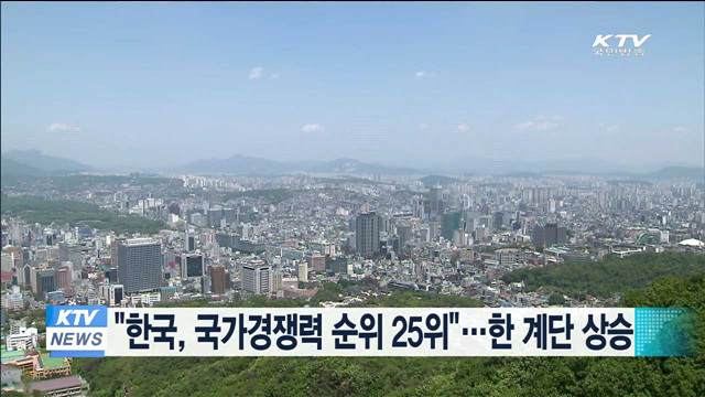 "한국, 국가경쟁력 순위 25위"…한 계단 상승