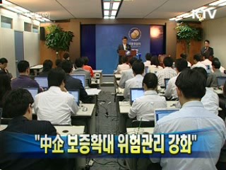 "中企 보증확대 위험관리 강화"