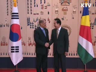 한-세이셸 정상회담, "교류확대 기대"