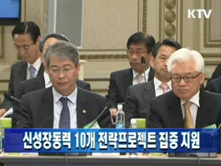 신성장동력 10개 전략프로젝트 집중 지원