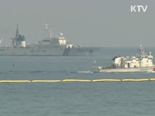 제주해군기지 바지선 어선 3척과 충돌