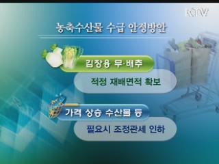 서민물가 관리 '선제대응' 포문