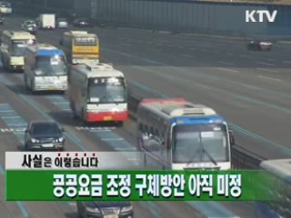 공공요금 조정 구체방안 아직 미정