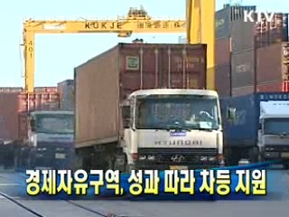 경제자유구역, 성과 따라 차등 지원