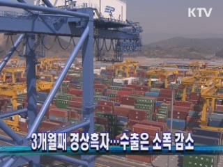 3개월째 경상흑자···수출은 소폭 감소