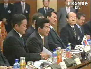 노무현 대통령 아제르바이잔 향발