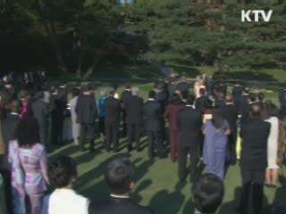 이 대통령, 민주평통 북미주 자문위원 다과회