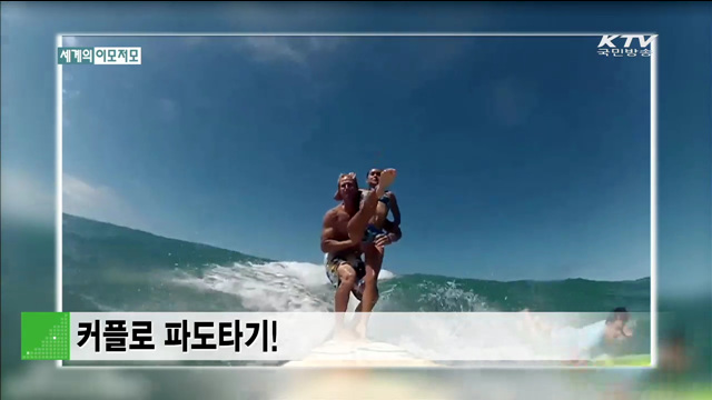 커플로 파도타기! [세계 이모저모]
