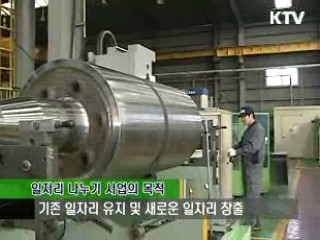 일자리 나누기, 정부가 지원