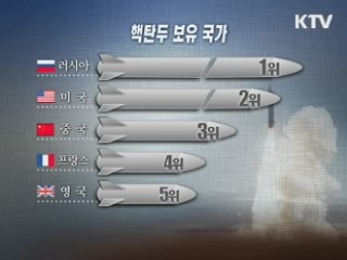8개 핵국가, 핵탄두 1만 9천개 보유