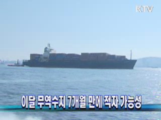 이달 무역수지 7개월 만에 적자 가능성
