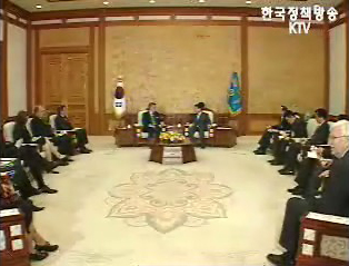 노무현 대통령, 스웨덴 국회의장 접견