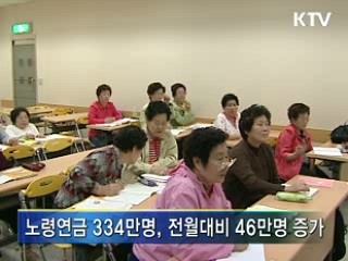 334만명 기초노령연금 혜택