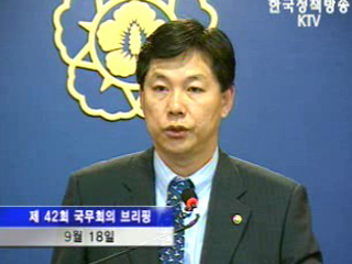 국무회의 후 브리핑