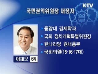 이재오 국민권익위원장에 내정