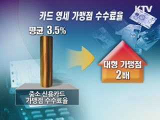 영세 중소상인에 카드 우대수수료율 제공
