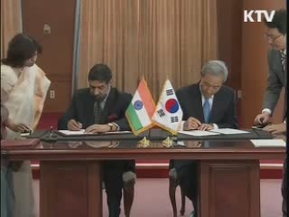 이명박 대통령 "인도 원전건설 참여 희망"