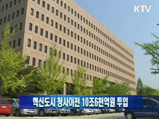 혁신도시 청사이전 10조6천억원 투입